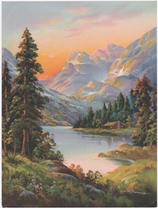 WM Thompson mountain lake cabin